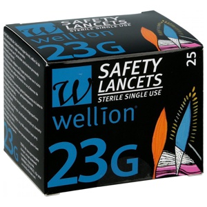 Wellion Safetylancets 23g Sicherheitseinmallanz. Produktbild