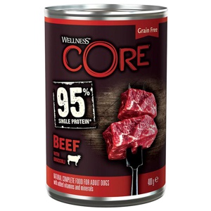 Wellness Core Adult 95% Single Protein Beef & Broccoli Wet Dog Food product image