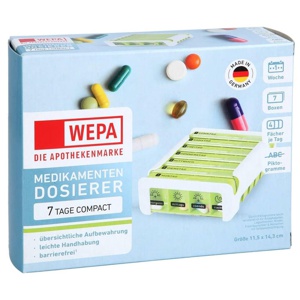 WEPA 7 Tage Compact Wochenmagazin weiß/grün Produktbild