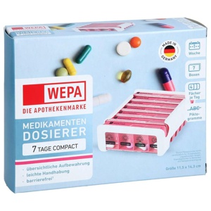 WEPA 7 Tage Compact Wochenmagazin weiß/pink Produktbild