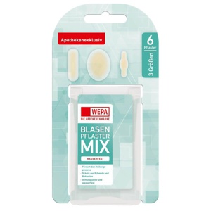 WEPA BLASENPFLASTER MIX WASSERFEST 3 Größen 6 St Pflaster Produktbild