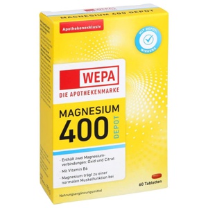 WEPA MAGNESIUM 400 DEPOT Tabletten 60 St Tabletten Produktbild