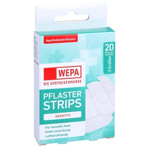 WEPA PFLASTER STRIPS SENSITIV 20 St Pflaster Produktbild