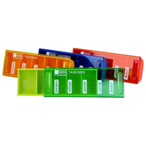 WEPA Tagesbox UV-Schutz+ farbig sortiert Produktbild