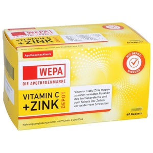 WEPA Vitamin C+Zink Kapseln Produktbild