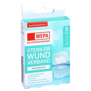 WEPA STERILER WUNDVERBAND WASSERDICHT 5 St Pflaster Produktbild