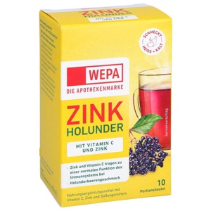 WEPA ZINK HOLUNDER 10X10 g Pulver Produktbild