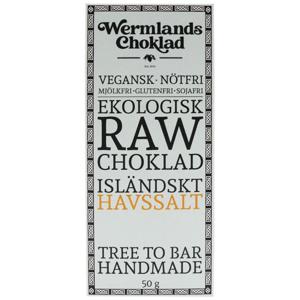 Raw Ekologisk Choklad Isländskt Havssalt 50 g produkt bild