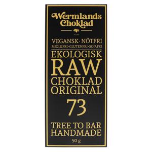 WermlandsChoklad Rawchoklad EKO, 50 g, Orginal 73 % produkt bild