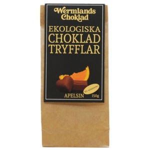 WermlandsChoklad Tryfflar EKO Apelsin 150 g produkt bild