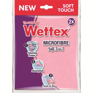 Wettex Microfibre Soft 3in1, 2 st produkt bild