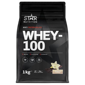 Star Nutrition Whey-100 Vassleprotein 1 kg Vanilj produkt bild