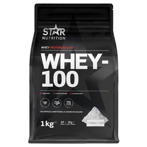 Whey-100 Vassleprotein 1 kg - Naturell produkt bild