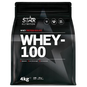 Whey-100 Vassleprotein 4 kg produkt bild