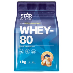 Whey-80 Vassleprotein 1 kg produkt bild