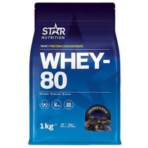 Whey-80 Vassleprotein 1 kg produkt bild