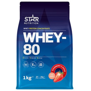 Whey-80 Vassleprotein 1 kg produkt bild