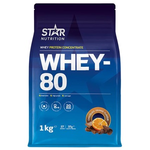 Whey-80 Vassleprotein 1 kg produkt bild