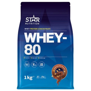 Whey-80 Vassleprotein 1 kg produkt bild