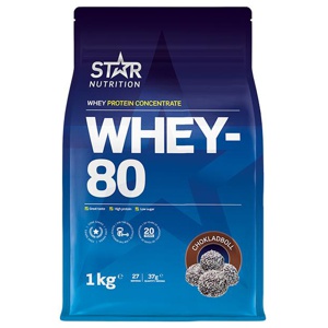 Whey-80 Vassleprotein 1 kg produkt bild