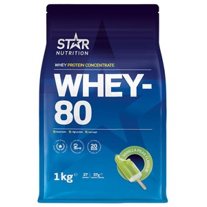 Whey-80 Vassleprotein 1 kg produkt bild