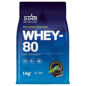Whey-80 Vassleprotein 1 kg produkt bild