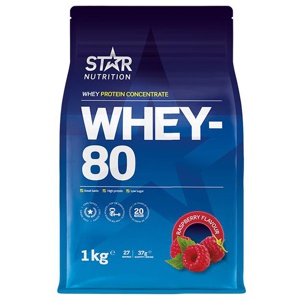 Whey-80 Vassleprotein 1 kg produkt bild