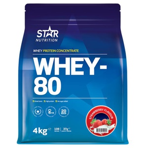 Whey-80 Vassleprotein 4 kg produkt bild