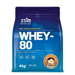 Whey-80 Vassleprotein 4 kg - Caramel Latte produkt bild