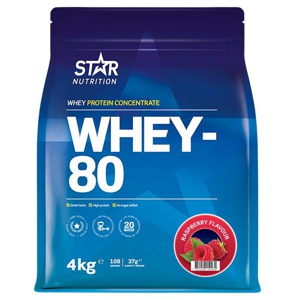 Whey-80 Vassleprotein 4 kg produkt bild