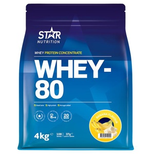 Whey-80 Vassleprotein 4 kg produkt bild