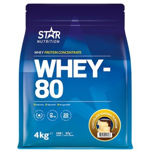 Whey-80 Vassleprotein 4 kg produkt bild