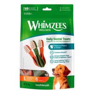 Whimzees Toothbrush Star L, 6 stk, 360 g produktbillede