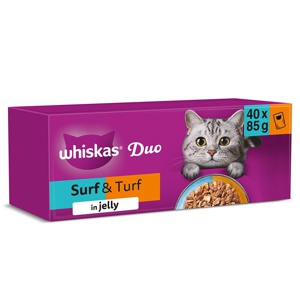 Whiskas 1+ Duo Surf & Turf in Jelly product image