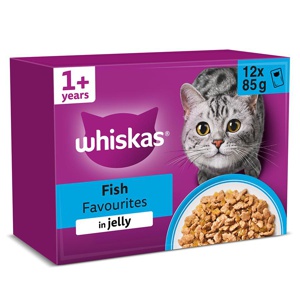 Whiskas 1+ Fish Favourites in Jelly product image