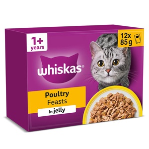 Whiskas 1+ Poultry Feasts in Jelly product image