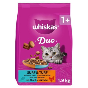Whiskas 1+ Duo Surf & Turf Thunfisch & Huhn Produktbild