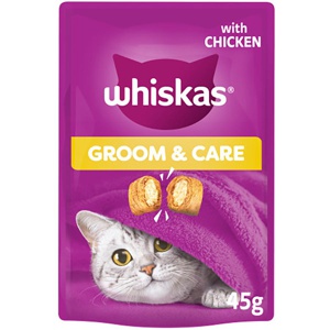 Whiskas Groom & Care Adult Cat Treats with Chicken product image