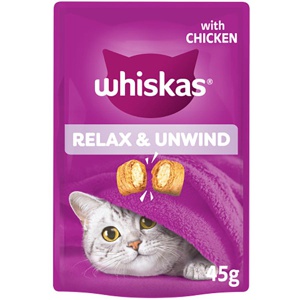 Whiskas Relax & Unwind Adult Cat Treats with Chicken product image