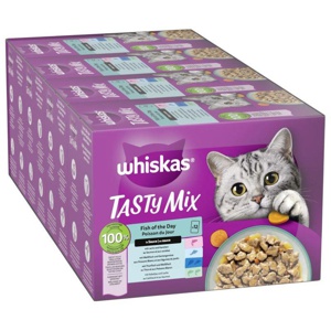 Jumbopack Whiskas Tasty Mix Portionsbeutel 96 x 85 g Produktbild