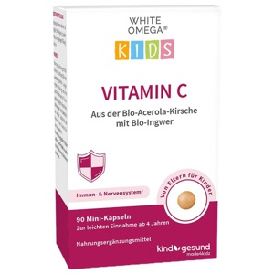 WHITE OMEGA KIDS VITAMIN C 90 St Weichkapseln Produktbild