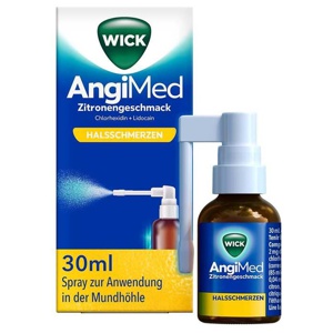 WICK Angimed Zitronengeschm.2mg / ml + 0,5mg / ml Spr., 30 ml Spray Produktbild