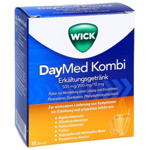 WICK DayMed Kombi Erkältungsgetränk 10 St Pulver zur Herstellung einer Lösung zum Einnehmen Produktbild