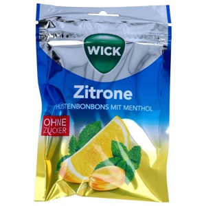 WICK Zitrone & nat.Menthol Bonb.o.Zucker Beutel Produktbild