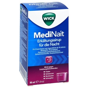 WICK MediNait Erkältungssirup für die Nacht Produktbild