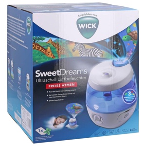 WICK SweetDreams 2-in-1 Ultraschall Luftbefeuchter mit Lichtprojektion, 1 St n.v. Produktbild