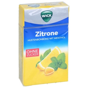 WICK Zitrone & nat.Menthol Bonb.o.Zucker Clickbox Produktbild