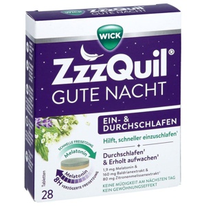 WICK ZzzQuil Gute Nacht Ein- und Durchschlafen TAB Produktbild