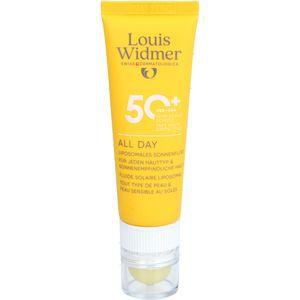 WIDMER Sun All Day UV 50+ mit Lippenpflege l.P. Produktbild