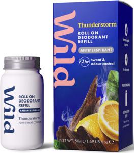 Wild Antiperspirant Roll-On Refill Thunderstorm 55 ml produkt bild